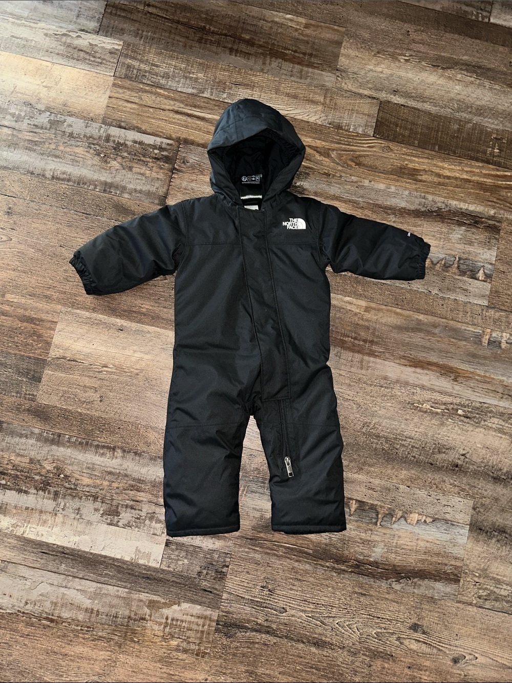 The North Face Kids Black Insulated One-Piece Snow Bunting